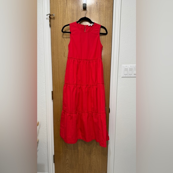 Madewell cattail tiered midi dress - Picture 10 of 16